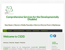 Tablet Screenshot of csdd.org